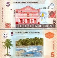 *5 Dolárov Surinam 2004, P157 UNC - Kliknutím na obrázok zatvorte -